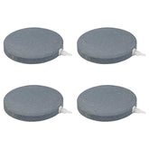 AQUANEAT Air Stone Disc 4-Pack in an aquarium showing dense bubbles for improved oxygenation