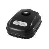 AQUANEAT Aquarium Air Pump front view shows four outlets for versatile aeration.