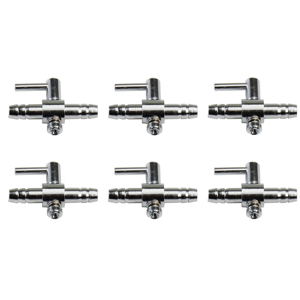 AQUANEAT aquarium control valve close-up showing stainless steel durability for reliable airflow.