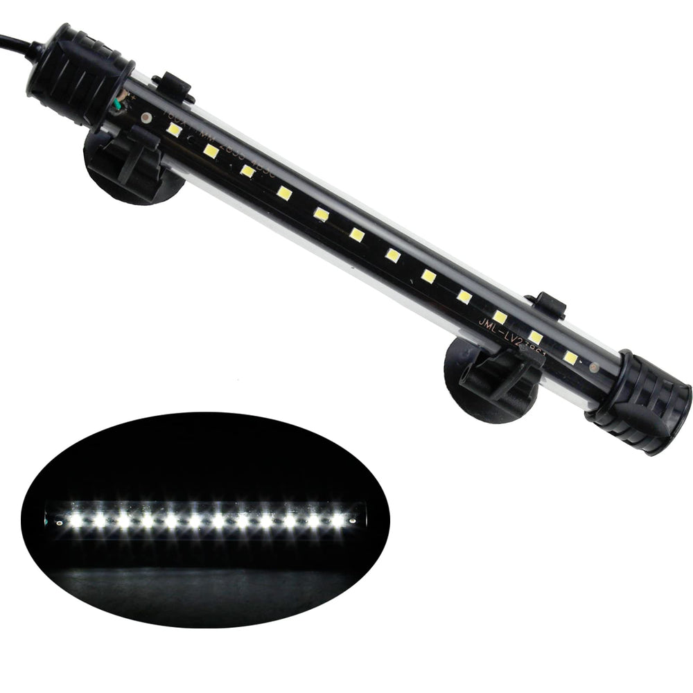 Aquaneat aquarium LED submersible 7.5-inch close-up highlights fish colors with white light