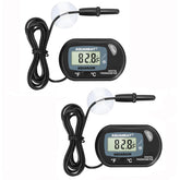 AQUANEAT aquarium thermometer with large LCD display for quick readings.
