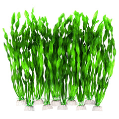 AQUANEAT artificial plants 11.75-inch tall create a lush aquarium backdrop.