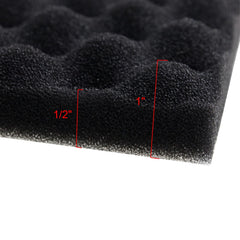 AQUANEAT cut-to-fit filter sponge shows flexible installation in various aquariums.