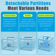 AQUANEAT detachable partition lets you create single, double, or triple chambers