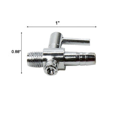 AQUANEAT 1-Way Thread Valve adjustable airflow lever in action