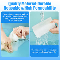 AQUANEAT foam filter pad supports biofilm growth for beneficial bacteria