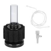 AQUANEAT mini sponge filter in a nano tank setup for gentle filtration.
