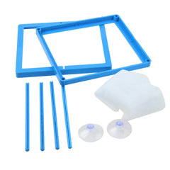AQUANEAT net fry saver closeup with soft polyester mesh and clear frame.