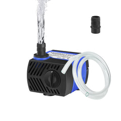 AQUANEAT small fountain pump compact footprint for nano tanks and tabletop displays.