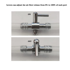 AQUANEAT valve assembly supports standard 3/16-inch tubing for easy aquarium setups.