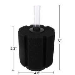 Aquapapa Bio Sponge Filter air-infusion chamber creates gentle oxygen-rich bubbles for tanks.