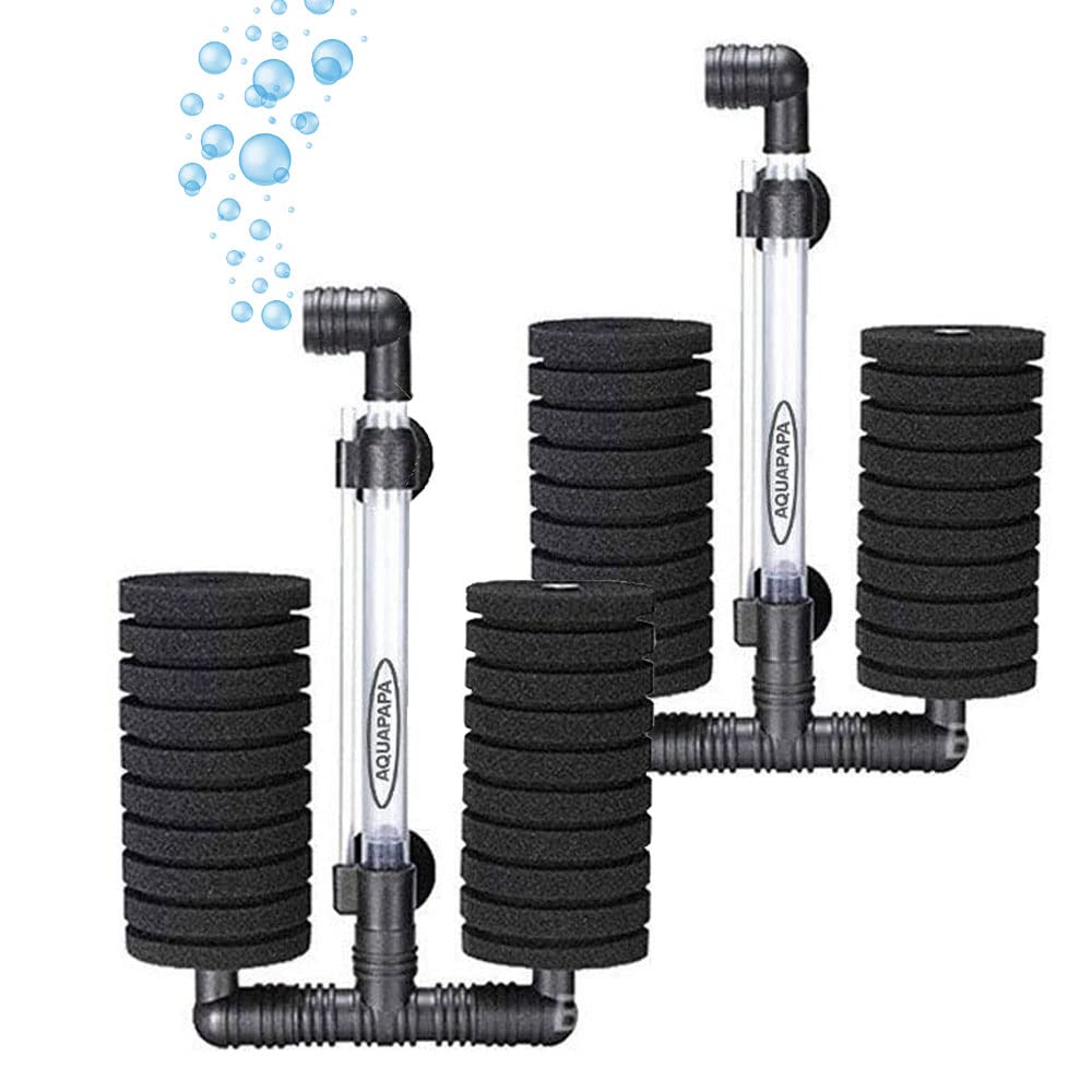 Aquapapa Bio Sponge Filter setup demonstrates easy installation for reliable tank filtration