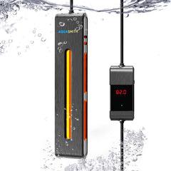 AQUASMITH 100W aquarium heater outer shell protects fish with durable ABS housing.