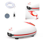 AQUASMITH 1w Ultra Quiet Air Pump front view showing a compact, silent unit for bedrooms.