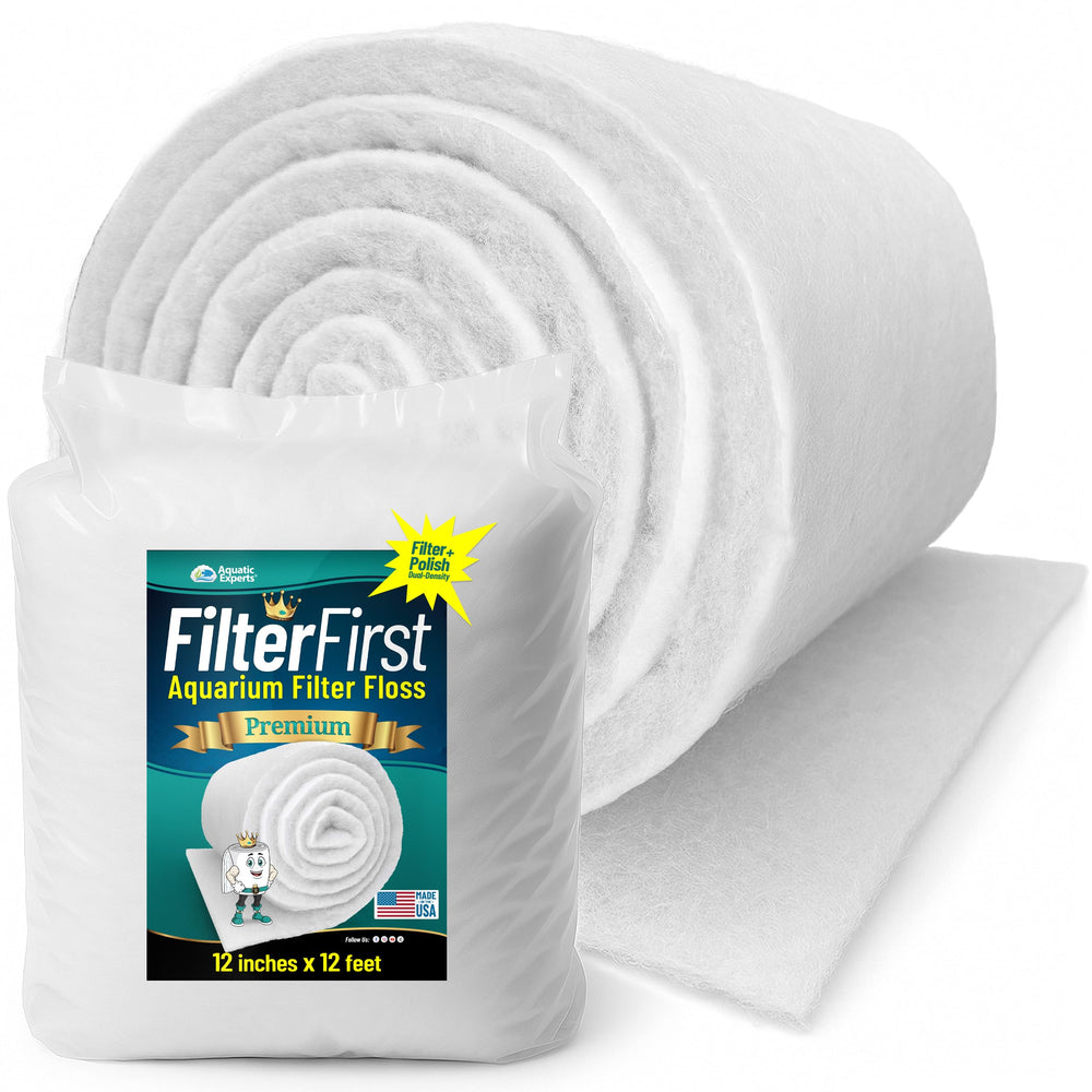 Aquatic Experts FilterFirst dual-density pad top-layer closeup, capturing large debris for clearer water