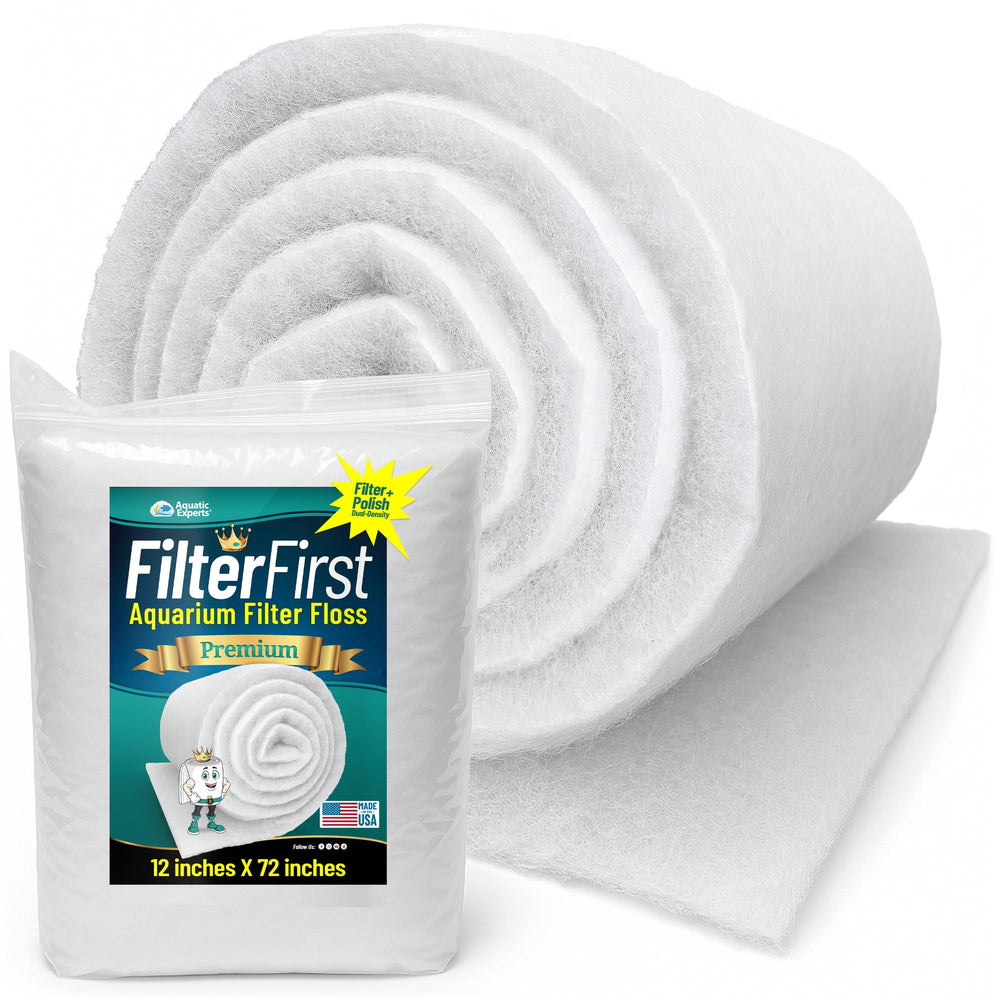 Aquatic Experts FilterFirst Pad dual-density close-up reveals two-layer filtration for clearer water.