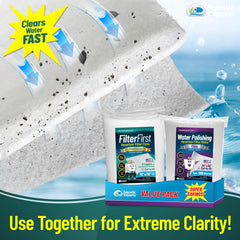 Aquatic Experts Water Polishing Pad 24x36 traps fine particles for clarity.