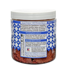 Aquatic Provisions Angel Flakes close-up reveals the high-protein flakes.