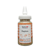 Aquatic Provisions freeze-dried daphnia bottle closeup—natural protein snack for aquarium fish