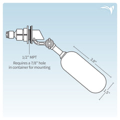 AquaticLife float valve kit-fill-tanks image highlights automatic filling of large tanks and aquariums.