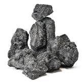AQUATIS volcanic lava rocks collection showing natural color and rugged texture for decor.