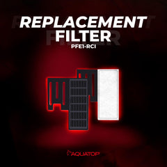 Aquatop Forza 45 GPH filter installation in a 5–15 gallon tank demonstrates easy setup.