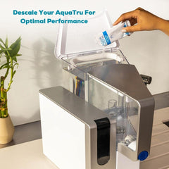 AQUA TRU descaling filters included to refresh internal pathways after maintenance