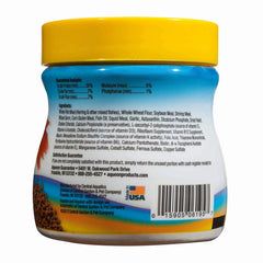 Aqueon Betta pellets 3-pack close-up highlighting shrimp ingredients loved by bettas.