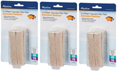 Aqueon cartridge ammonia minipad for Quiet Flow 20/75 filters reduces ammonia for healthier aquariums