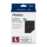 Aqueon EcoRenew large filter cartridge showing no-drip design for mess-free changes.