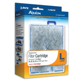 Aqueon filter cartridge large 3-pack ready for replacement in your aquarium filter.