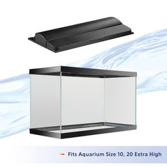 Aqueon LED Deluxe hood close-up of LED switch for easy lighting choices