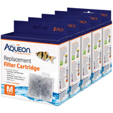 Aqueon Medium replacement cartridge front view highlighting dual-sided filtration.
