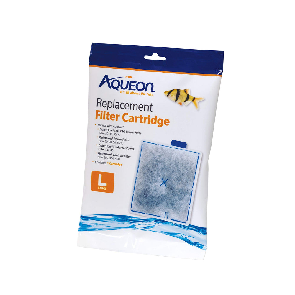 Aqueon Replacement Cartridge Large front view shows easy tool-free installation