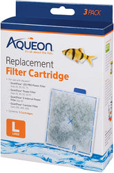 Aqueon replacement filter cartridge large inside-filter view for thorough filtration