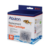 Aqueon replacement cartridge medium closeup carbon highlights high-quality activated carbon for clearer water.