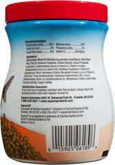 Aqueon Shrimp Pellets 3-Pack bowl shows sinking pellets for bottom feeders.