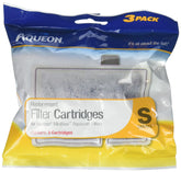 Aqueon small filter cartridges 3-pack front view, compact filtration for small aquariums.