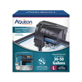 Aqueon SmartClean nozzle rotation enabling easy, splash-free water changes.