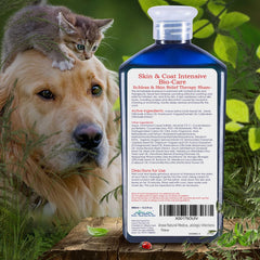 Arava shampoo undercoat illustration – deep cleanse reaching follicles for shinier fur