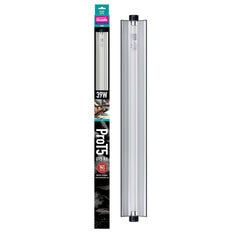 Arcadia T5 UVB fixture 34-inch long delivers focused basking light for reptiles.