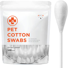 ARCA PET extra-large cotton swabs packaging ideal for pet ear care and home tasks