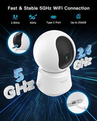 ARENTI night vision clearly captures dim rooms up to 32 feet.