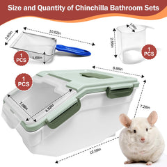 Arfubye chinchilla dust bath cover—transparent top for easy monitoring.
