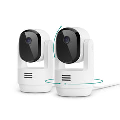 Arlo Essential indoor pan-tilt camera 360° view for complete room coverage and peace of mind.