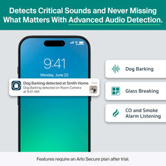 Arlo Essential night vision preserves visibility in low light for constant surveillance.
