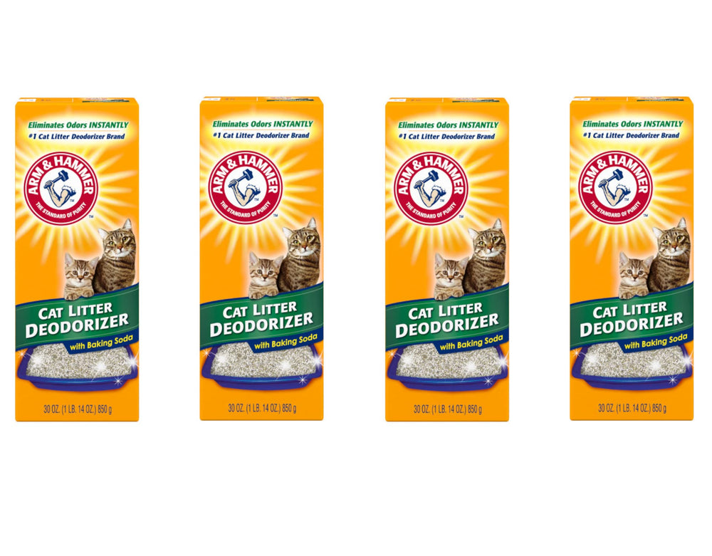 ARM & HAMMER Cat Litter Deodorizer 30oz pack front for long-lasting odor control.