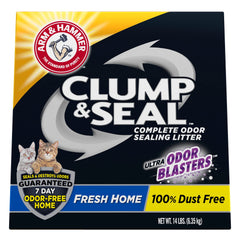 ARM & HAMMER Clump & Seal litter bag with Fresh Scent, ready to use.
