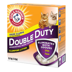 Arm & Hammer Double Duty Cat Litter combines activated charcoal and baking soda for odor control.