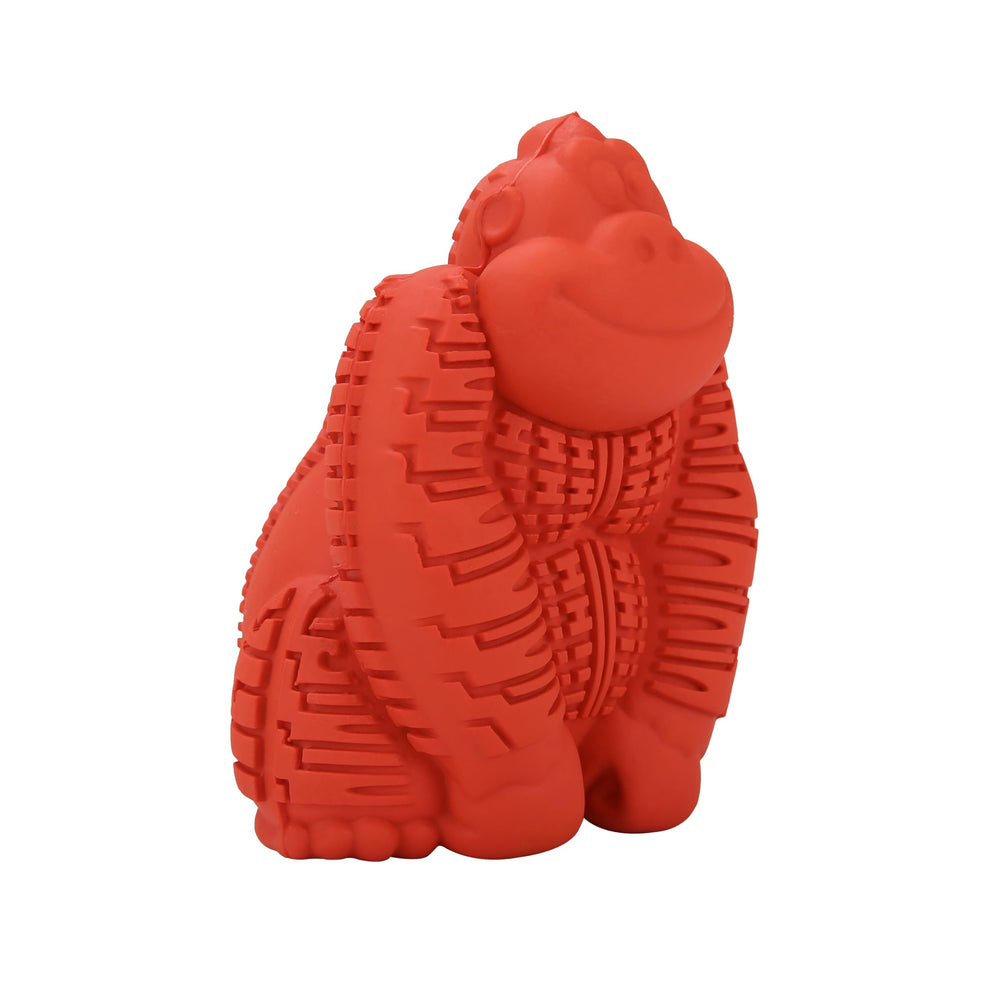 Arm & Hammer Super Treadz Mini Gorilla toy front view shows a durable dental chew for small dogs.